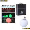 LED -effekter RGB Colorf LED Tube Lift System DMX Kontroll Vinch Lyftkuleffekt Lätt inomhus Decor Disco Bar Drop Leverans Ligh DHO3P