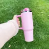 Büyük Kapasiteli Vakum Yalıtımlı H2.0 Kaplı Ayna Siyah Toz Donanım Söndürücü H2.0 30oz Lazer Gravür için 40oz Oz Söndürücü Tumbler