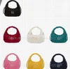 Modedesigner väskor satin mini handväska outrarm vandring miui hobo clutch hålla handväska axelväska lyx retro plånbok läder bankett tote rese handväska