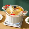 Dubbelpannor 8L Micro Tryckkokare Hög kapacitet Koreansk vakuum Multifunktionell Stewing Cooking Pot Ear Non-Stick Soup