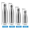 Single Wall Water Bottle 500ML 750ML Water Cola Bottle Stainless Steel Outdoor Travel Sports Drink Bottles 0307