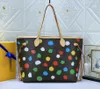 Borsa hobo da donna di design Vera pelle YK Yayoi Kusama zucche la borsa tote fanny Borsa a mano Borsa a secchiello Frizione Borsa a tracolla a tracolla