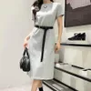 Casual Dresses Summer Fashion Women Dress Party Elegant Robe Femme Sexy Ladies Clothes Size S-L