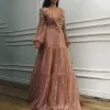 Abito da donna Abito lungo a pieghe alla moda Elegante splendido abito da sera con volant con scollo a V lucido Abiti maxi ALine larghi primaverili femminili