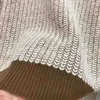 Damessweaters Zweden Pullover Halfhoge kraag Patchwork Ontwerp Schroefdraad Onderlaag Mode Casual Elegante tops met lange mouwen