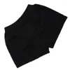 Short pour femme en peluche tricotée noire, élégant et facile à coordonner avec différents hauts, polyvalent pour les femmes