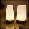 Luci notturne Lampada da lettura da comodino a induzione wireless con luce notturna con sensore di movimento Interruttore on-off per bambini Consegna a goccia Dhn6U