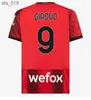 Fußballtrikots GIROUD BENNACER 2024 Home Herren Fußballtrikot Maillot Kinder Kind KitH240307