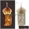 Andere evenementen Feestartikelen Led Ramadan Light Lamp Eid Mubarak Decoratie voor thuis Kareem Hangende lantaarn Islam Muslim Event Party Su Dhwp4