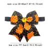 Hundkläder 10 PCS Halloween Bow Tie med strass tillbehör Bowties Justerbara husdjurskattskydd för små förnödenheter