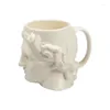 Canecas Grande Capacidade Cerâmica David Cabeça Caneca Espanha Antigo Grego Apollo Escultura Copo Escritório Personalizado Café Desktop Decoração