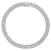 Moissanite Cubic Zircon Hip Hop Jewelry 925 Silver Iced Out Cuban Link Chain Factory Wholesale