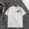 Modemerk T-shirt met korte mouwen Heren Modieuze bovenkleding Top Lente en herfst Dieptepunt Shirt High-End ronde hals top