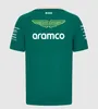 T-shirt da uomo per bambini T-shirt in jersey Aston Martin america AMF1 23 24 25 T-shirt ufficiale da uomo Fernando Alonso T-shirt da corsa di Formula 1 F1 T-shirt MOTO Motorcyc 0228H23