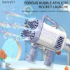 Gun Toys 64-Holes Gatling Bubble Guns for Kids Electric Automatyczna maszyna bąbelkowa Rakienia Rakienia Outdoor Children Toys Boys Girls Prezent YQ240307