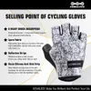 KEMALOCE Cycling Gloves Half Finger Men Women NonSlip Reflective MTB Bicycle Mittens Road Bike With Gel 240226