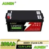 배터리 공장 직접 LifePo4 12V 배터리 12V200AH 홈 가전 제품을위한 푸른 치아 리튬 이온/PLTAIC 에너지 저장 DROP DELIV DH43H