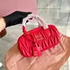 Miui Wander Matelasse Hobo Bag Bowling Arcadie Lolita Facs Womens Man Crossbody Designer Luxury Tote Handbags Half Moon Travel Clutch Pags Fluffy Higdts