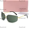 Lunettes de soleil design Miuity Miu Lunettes de soleil Personnalité Miroir Jambe Métal Grande Lettre Design Multicolore Marque Miui Lunettes Usine Promotionnelle Spécial Loewee 180