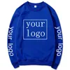 Anpassad tryckning Pullover Harajuku Menwomen Diy Your Like Po Crewneck Sweatshirts Fashion Anpassade grossistkläder 240307