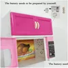 Kitchens & Play Food Kids Large Children /27S Kitchen With Sound And Light Girls Pretend Cooking Toy Play Set Pink Simation Cupboard G Dhzuw