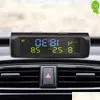 Carro Outros Eletrônicos Automáticos Novo Digital Relógio de Carregamento Solar com LCD Tempo Data Temperatura Display para Parte Pessoal Ao Ar Livre Decoratio Dhsfv