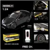 Diecast Model Cars Diecast Model 1 24スケールTesla Y Roadster Alloy Car Metal Vehicle Toy Models Collection Simation Sound Light for Ki Dhxur