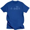 Erkek Tişörtleri Hızlı Patlama Kalp Atışı Gömlek Komik Sevimli Patenci Aşk Hediye Baskı Erkek Üst Tişörtler Funky Pamuk Üstleri Tees Fitness Sıkı