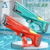 Pistolet électrique automatique pour enfants, jouets d'extérieur, plage, piscine d'été, pistolet à eau de grande capacité pour enfants, 240307