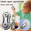 Pignons Volant Doigt Gyro Fidget Spinner Antistress Anxiété Chaînes de vélo en métal EDC Spinner Fidget Jouets pour enfants adultes 240301