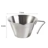 Coffee Pots Ergonomic Handle Espresso Measuring Cup Stainless Steel With Scale Jug V-Shaped Spout 100ml S Pot