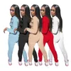 Macacões femininos primavera designer novo produto cor sólida longo vestido de trabalho com zíper bolso moda macacão 5 cores
