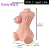 Mezza bambola del sesso del corpo Bukit Island Silicone pieno Masturatore maschio umano Corpo Prodotti sessuali per adulti non gonfiabili PY4G