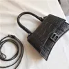 70% Factory Outlet Off Physical item with crocodile pattern hourglass bag Mini versatile leather carrying one diagonal cross small square for womencode on sale