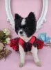 Dog Apparel Handmade Clothes Pet Supplies Unique Design Princess Dress Classic Black Red Satin Dot Grenadine Shine Gem Accessories Party