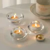 Candle Holders Round Wax Holder Candle-making Bar Ornaments Glass Tea Light Cup Accessories Hollow