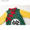 Tute Drago DBZ Baby Boy Pagliaccetto Anime Vestiti Bambino Ragazzo Costume Cosplay Outfit Bambino Bambino Primavera Autunno Tuta 3 6 9 12 18 Mesi L240307