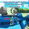 Gun Toys Electric LED Water Gun Toy Continuous Firing Fully Automatic Luminous Water Blaster Beach Summer Pool Toy for Adult Kid Boy GiftL2403