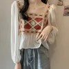 Damesblouses Damesblouse Mode Westerse stijl Ontwerp Herfst Koreaans chiffon shirt met lange mouwen