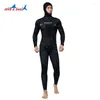 Kvinnors badkläder 2024 Luxury Professional Wetsuit Men 3mm Cr Neoprene Warm Deep Diving Set Split Camouflage Spearfishing Snorkeling Suit