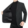 Homens preto casual blazers jaquetas masculino sólido ternos de negócios casacos alta qualidade homem primavera fino tamanho 4xl 240223