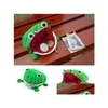 Plush Keychains P Keychains 20st/Lot Frog Wallet Coin Purse Keychain Cartoon Flanell Key Holder Cosplay Toy School Prize Passe Prient Dr Dhguq