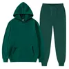 Sweat à capuche d'hiver Ensembles Hommes Mode Polaire Rouge Sweats à capuche Noir Marque Pantalon Casual Jogger Costume Survêtement Sweat Femme Pull 240226