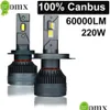 Car Headlights New Domx Canbus H4 H7 Led Car Headlight H1 H11 9005 Hb3 9006 Hb4 Bb 60000Lm Headlamp Fog Light No Error 60000K Drop Del Dhams