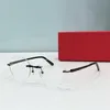 monture de lunettes sans monture pour homme lunettes classiques monture de lunettes de prescription CT0408 mode net rouge mêmes hommes et femmes monture d'usine pour lunettes de soleil sur ordonnance