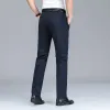 Pantalones de la marca Invierno Traje de negocios alto estirado Pantalones Hombres gruesos Solid Solid Casual Casco Formal Costería Masculino