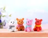 2024 Stuffed Plush Animals party home decoration accessories Cute plastic bear miniature fairy Easter animal garden figurines decor