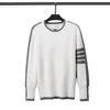 Sweats à capuche pour hommes Browin TB New Wool Round Neck Pullover Pull (Version coréenne) Coffre à fond décontracté (même génération pour hommes et femmes)
