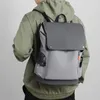 Backpack Waterproof PU Leather Men's Bag Fashion Trend Large-capacity Travel Tooling Function