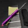 Purple Micro Bounty Hunter Techni D2 Blade Material Aviation Aluminium Hnadle Camping Outdoor Tool Entertainment Prezent Ut85